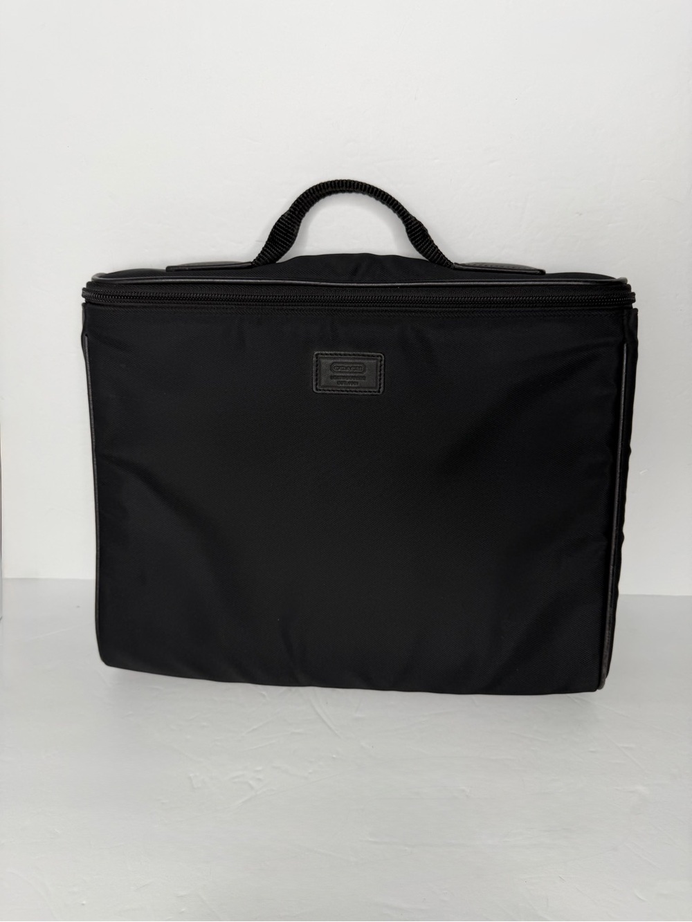 Coach unisex Black bag for laptop documents Organizer with Top Handle